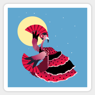 Flamenco Flamingo Sticker